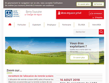 Tablet Screenshot of msa-berry-touraine.fr